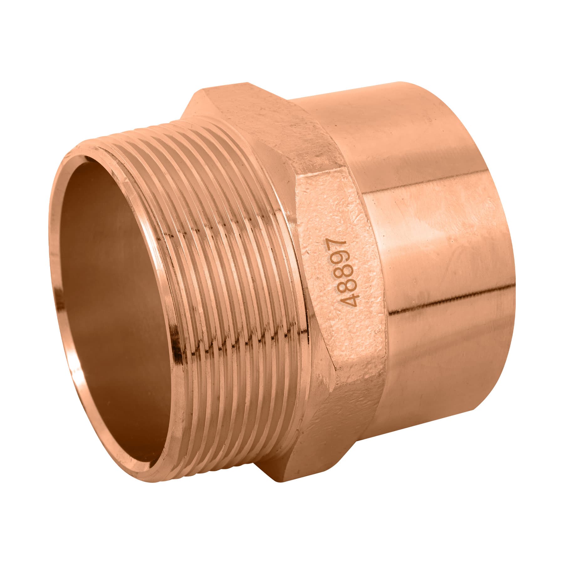 CC-616.jpg Conector de cobre, rosca exterior 2', FOSET CC 616