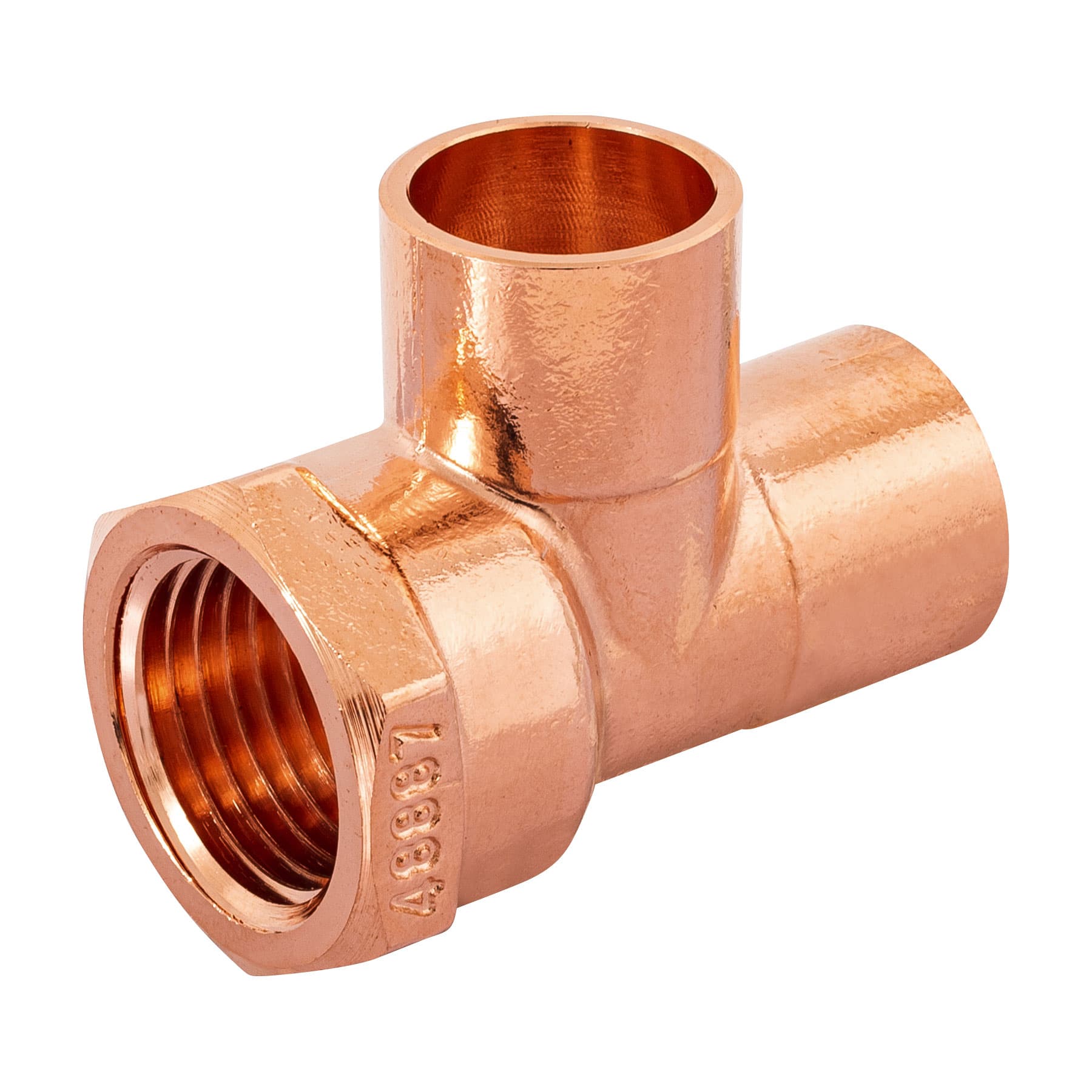 CC-711.jpg Tee de cobre rosca interior lateral 1/2', FOSET CC 711