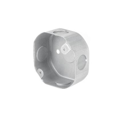 Caja de registro octagonal 3' metálica reforzada, VOLTECK