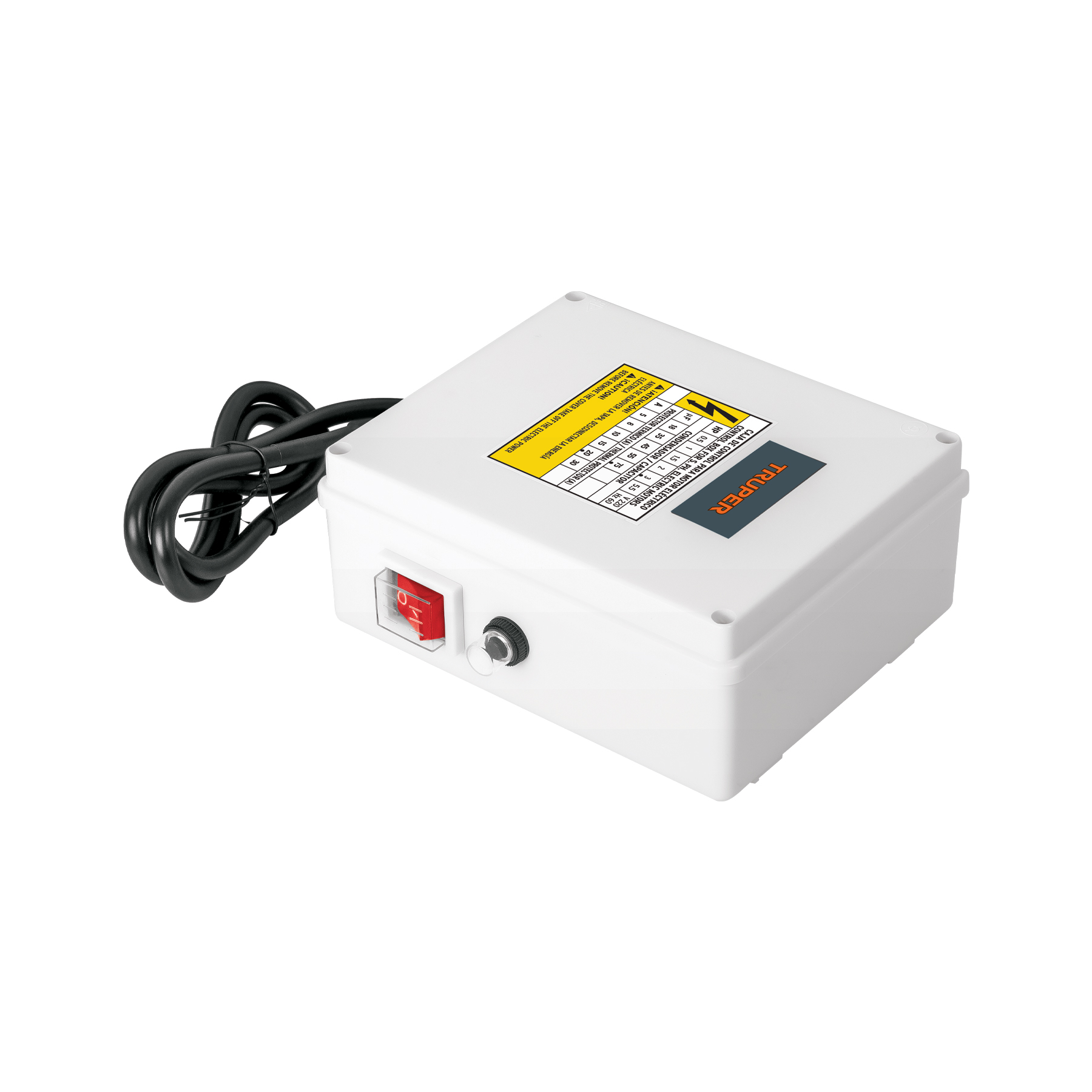 CE-BOS-3LM-2.jpg Caja de control para bomba tipo bala 3 HP, 220V, TRUPER CE BOS 3LM 2