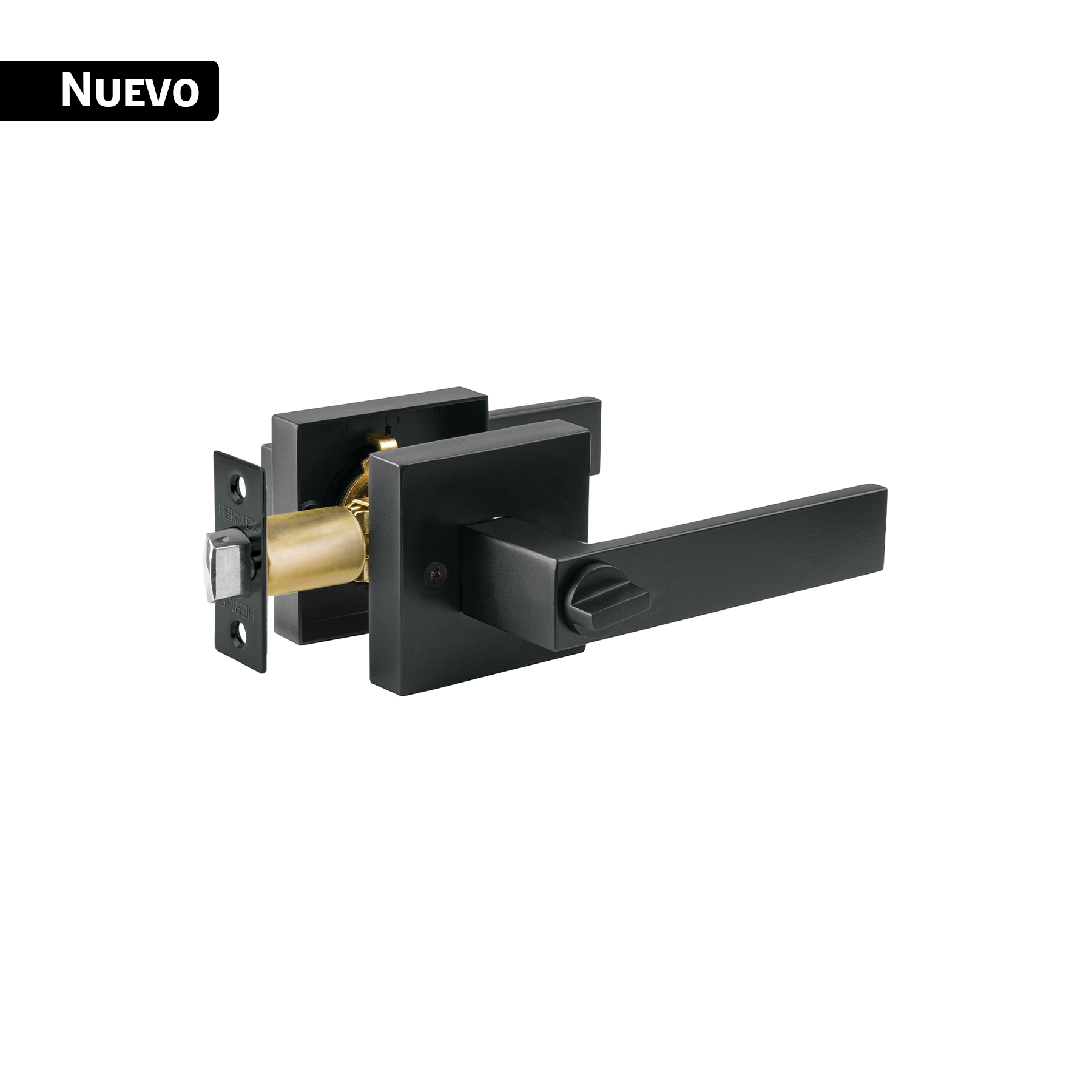CEMA-26B.jpg Cerradura manija 'Módena' p/baño, negro mate, HERMEX CEMA 26B