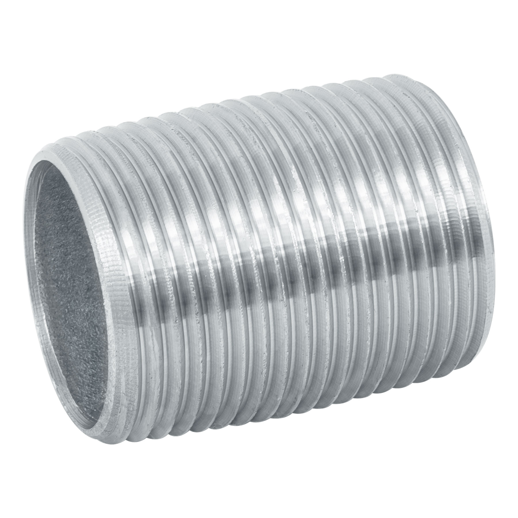 CG-473.jpg Niple de acero galvanizado 1' cuerda corrida, FOSET CG 473