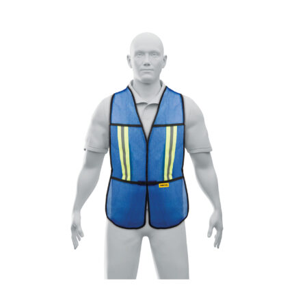 Chaleco de seguridad con cintas reflejantes, azul, PRETUL