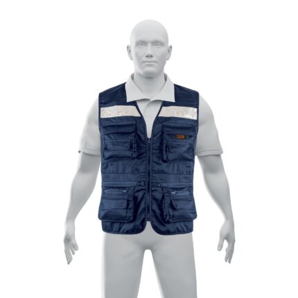 Chaleco brigadista reforzado, azul marino, G, TRUPER EXPERT
