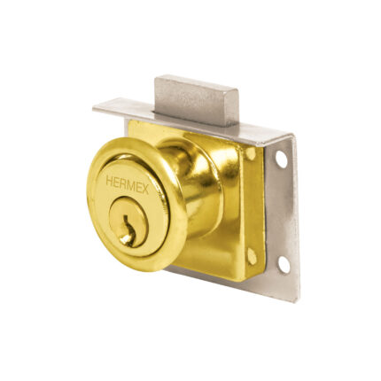 Cerradura para mueble, modelo 24, latón, HERMEX