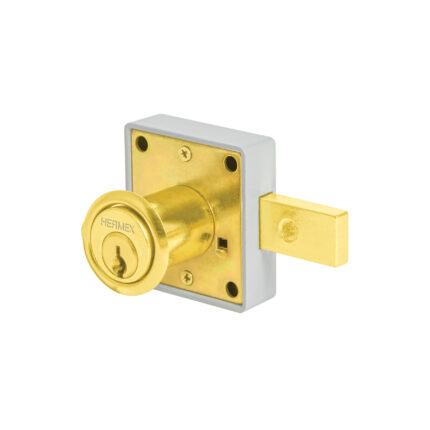 Cerradura para mueble, modelo 26, latón, HERMEX