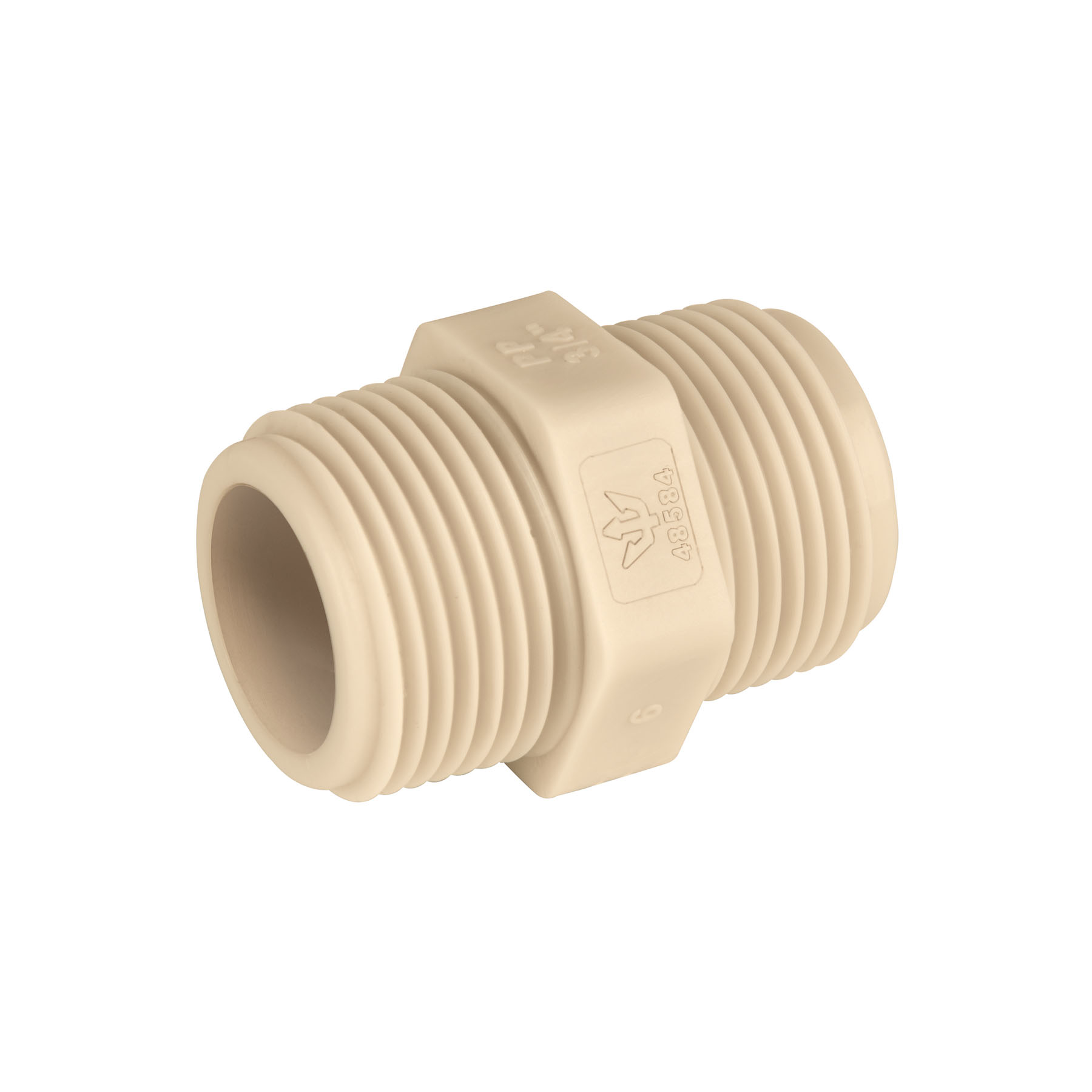 CM-472.jpg Niple corrido 3/4' de polipropileno, FOSET CM 472