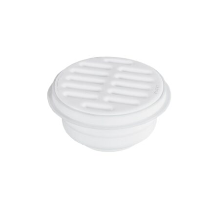 Coladera 5' universal, ABS, rejilla blanca 1/4 vuelta, FOSET