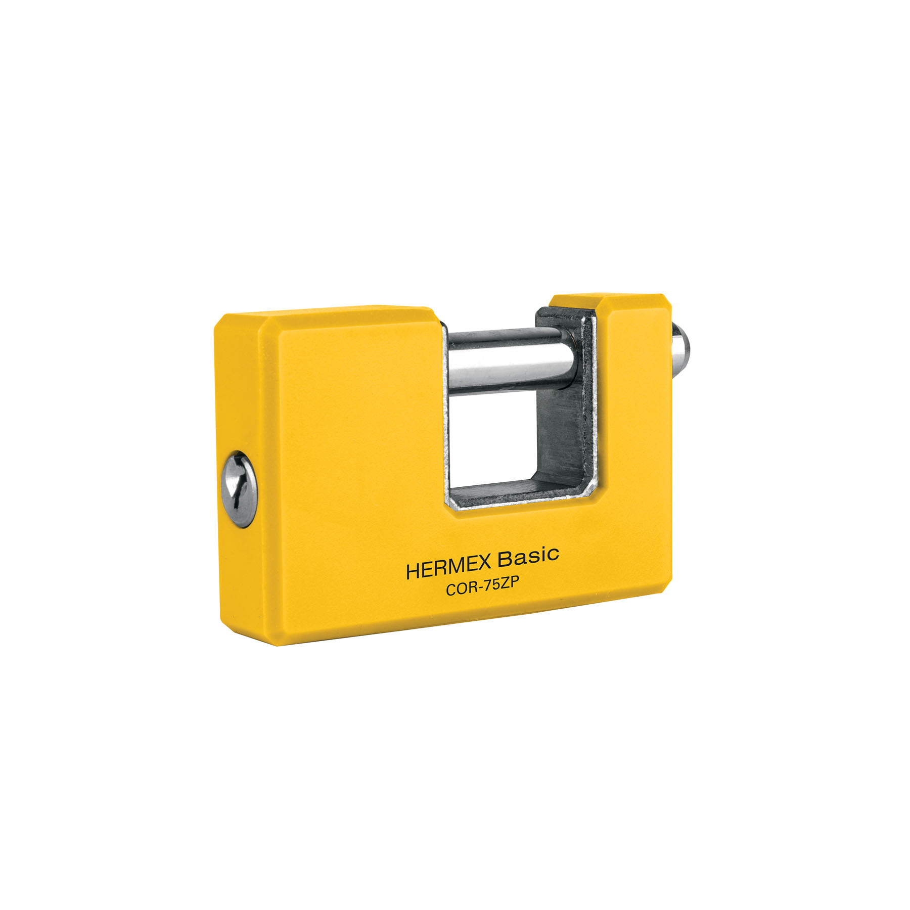 COR-75ZP.jpg Candado antipalanca 75 mm cuerpo metálico, HERMEX BASIC COR 75ZP