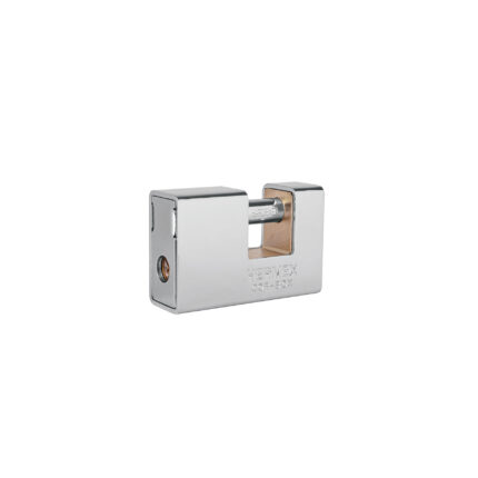 Candado antipalanca, 80mm, blindado, llave tetra, HERMEX