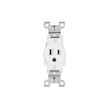 Contacto sencillo, 2 polos 3 hilos, Standard, blanco