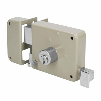 Cerradura sobreponer, izquierda, instala-fácil, HERMEX BASIC