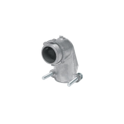 Conector curvo 1' para tubo flexible metálico, VOLTECK
