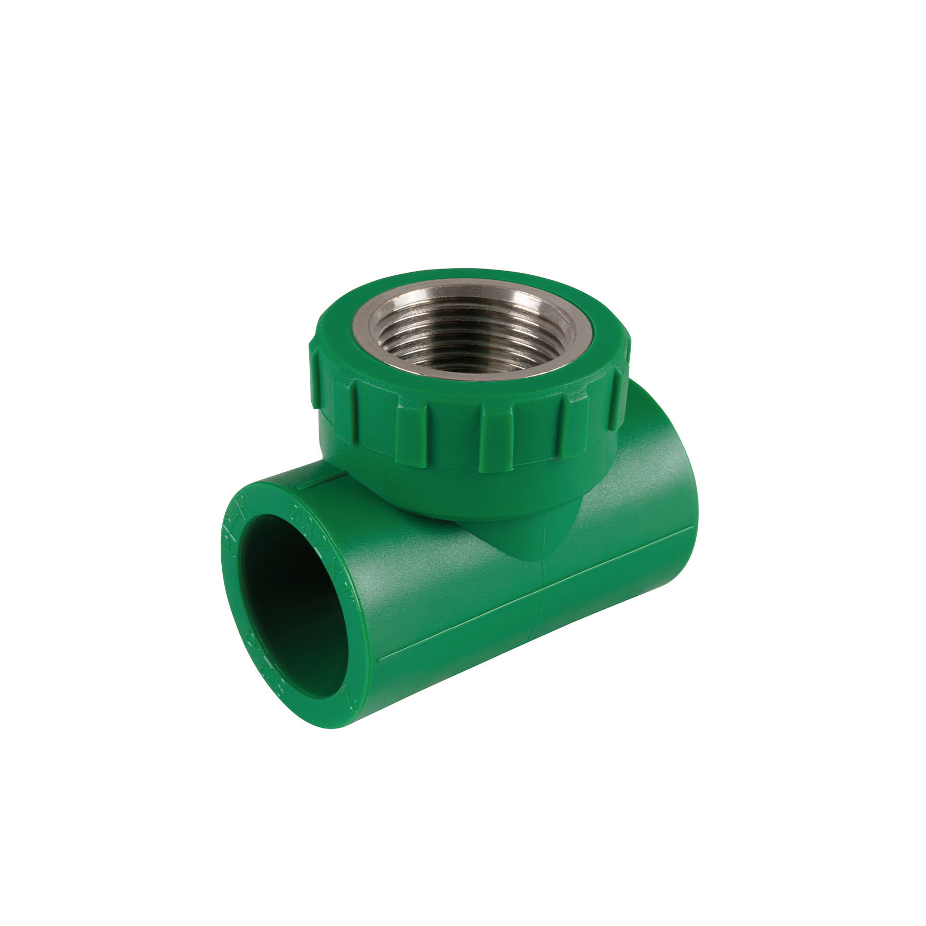 CV-703.jpg Tee hembra de PPR 3/4' con inserto metálico, FOSET CV 703