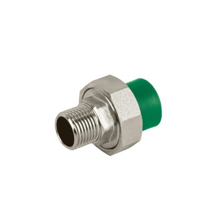 Tuerca unión PPR, mixta macho inserto metálico 1/2', FOSET