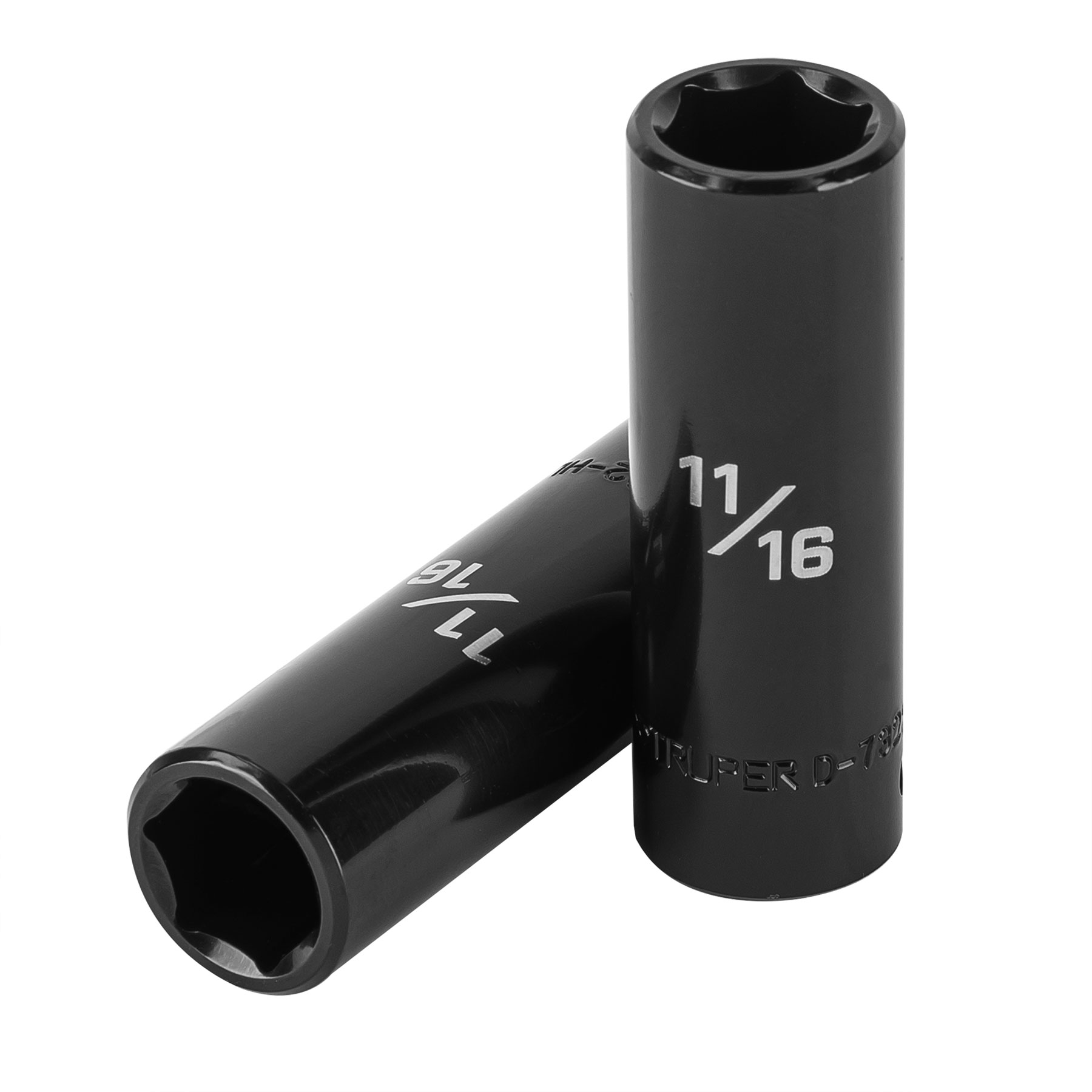 D-7322-HL.jpg Dado largo impacto de 11/16', 6 puntas, cuadro 1/2', TRUPER D 7322 HL