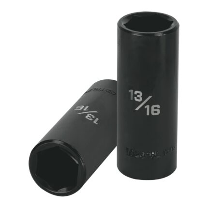 Dado largo impacto de 13/16', 6 puntas, cuadro 1/2', TRUPER
