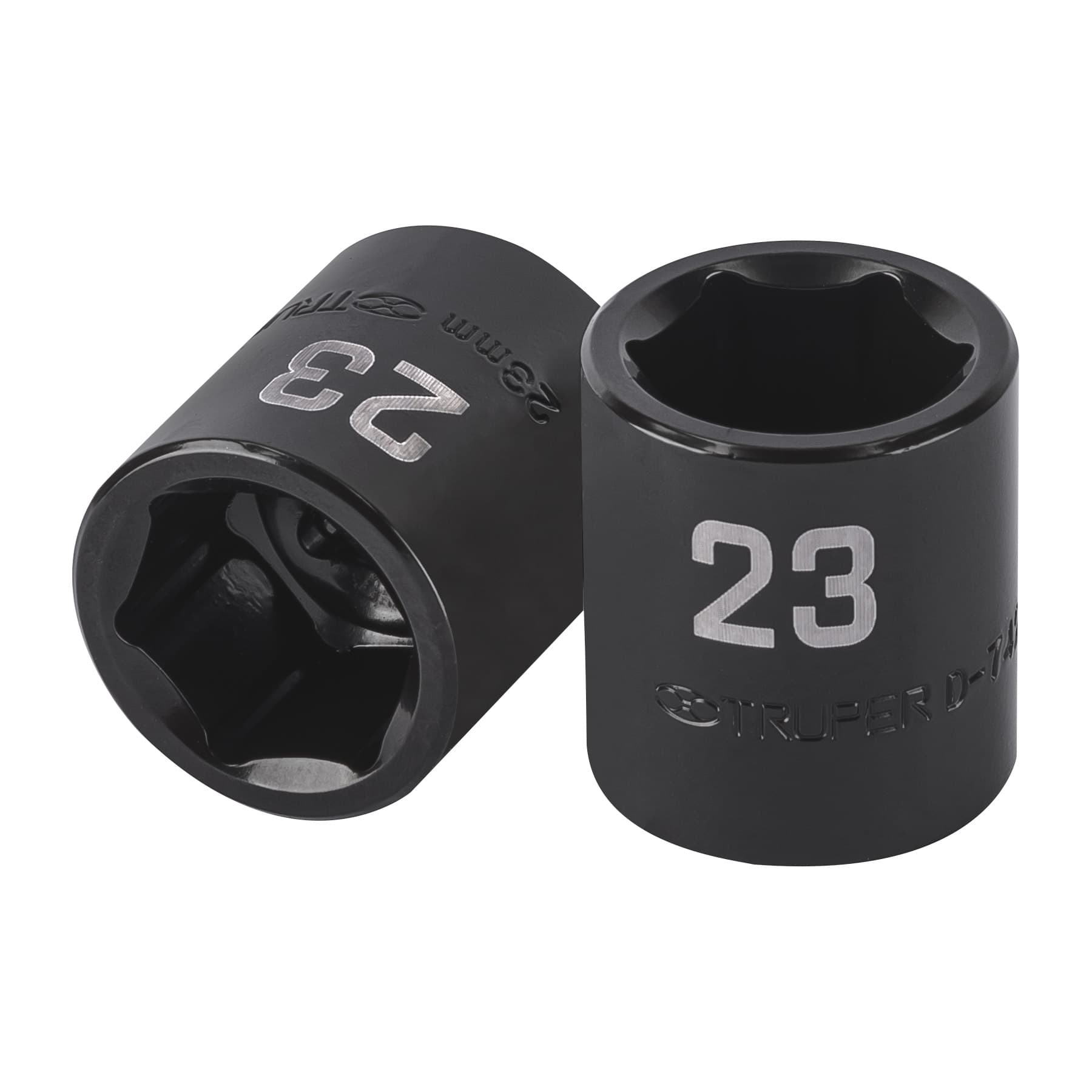 D-7423-M.jpg Dado de impacto de 23 mm, 6 puntas, cuadro 1/2', TRUPER D 7423 M