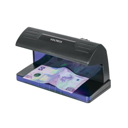 Detector de billetes falsos con doble lámpara, VOLTECK