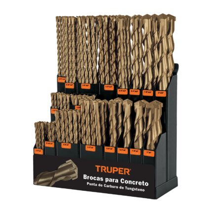 Exhibidor despachador con brocas para concreto, TRUPER