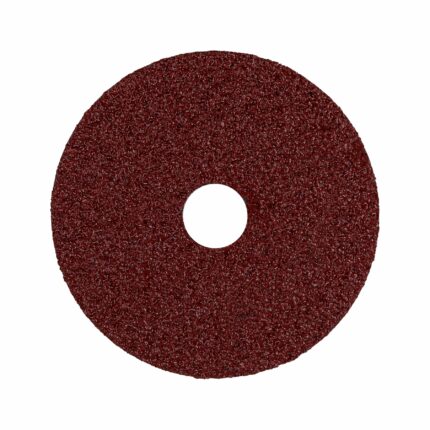 Disco de lija 4-1/2' con respaldo de fibra, grano 24, TRUPER