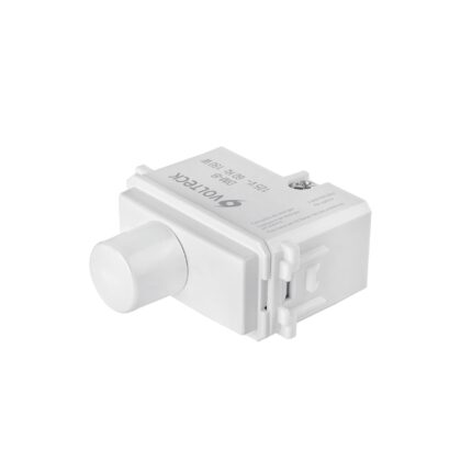 Dimmer giratorio, línea Italiana, color blanco, VOLTECK