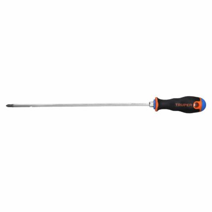 Desarmador de cruz 1/4' x 12' mango Comfort Grip, TRUPER