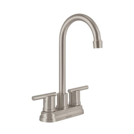 Mezcladora satín 4' para lavabo cuello tipo bar, ELEMENT
