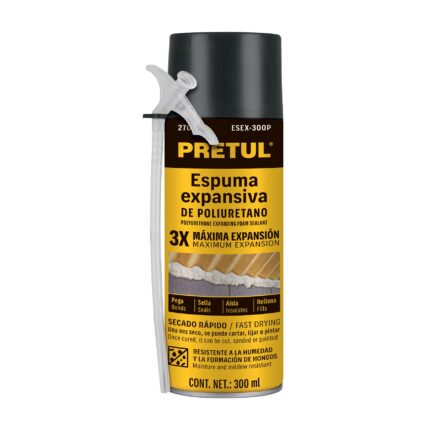 Espuma expansiva de poliuretano, 300 ml, PRETUL