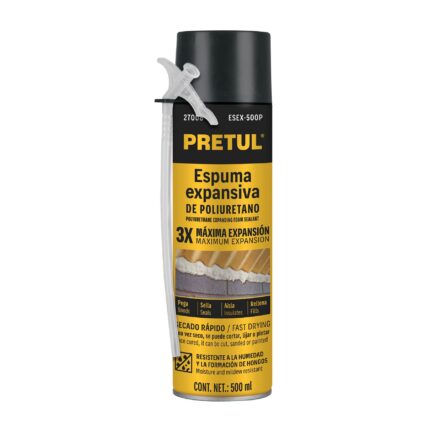 Espuma expansiva de poliuretano, 500 ml, PRETUL