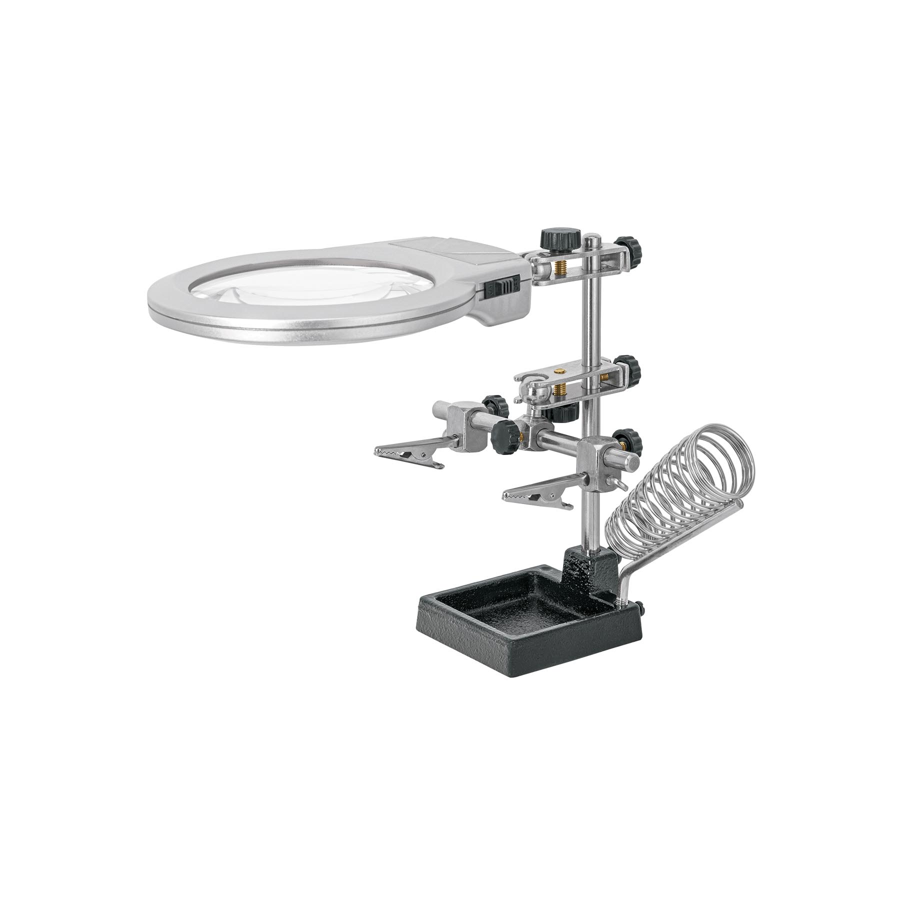 ESSU-4.jpg Estación de sujeción con lupa y luz LED, TRUPER ESSU 4