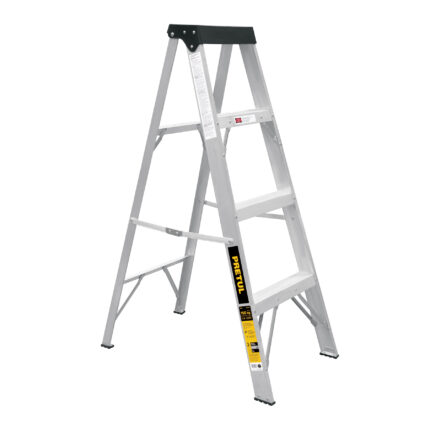 Escalera de tijera, tipo III, 3 peldaños, PRETUL