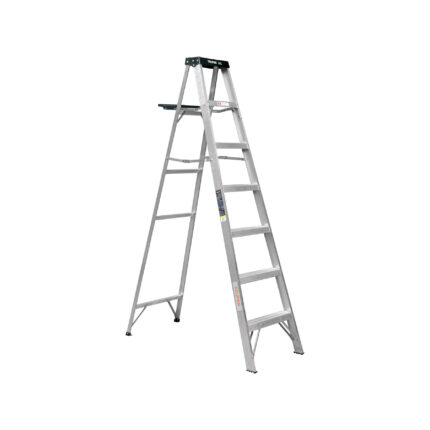 Escalera de tijera, tipo III, 6 peldaños y bandeja, TRUPER