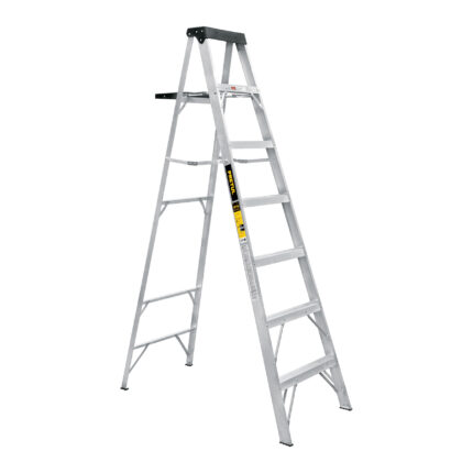 Escalera de tijera, tipo III, 6 peldaños y bandeja, PRETUL