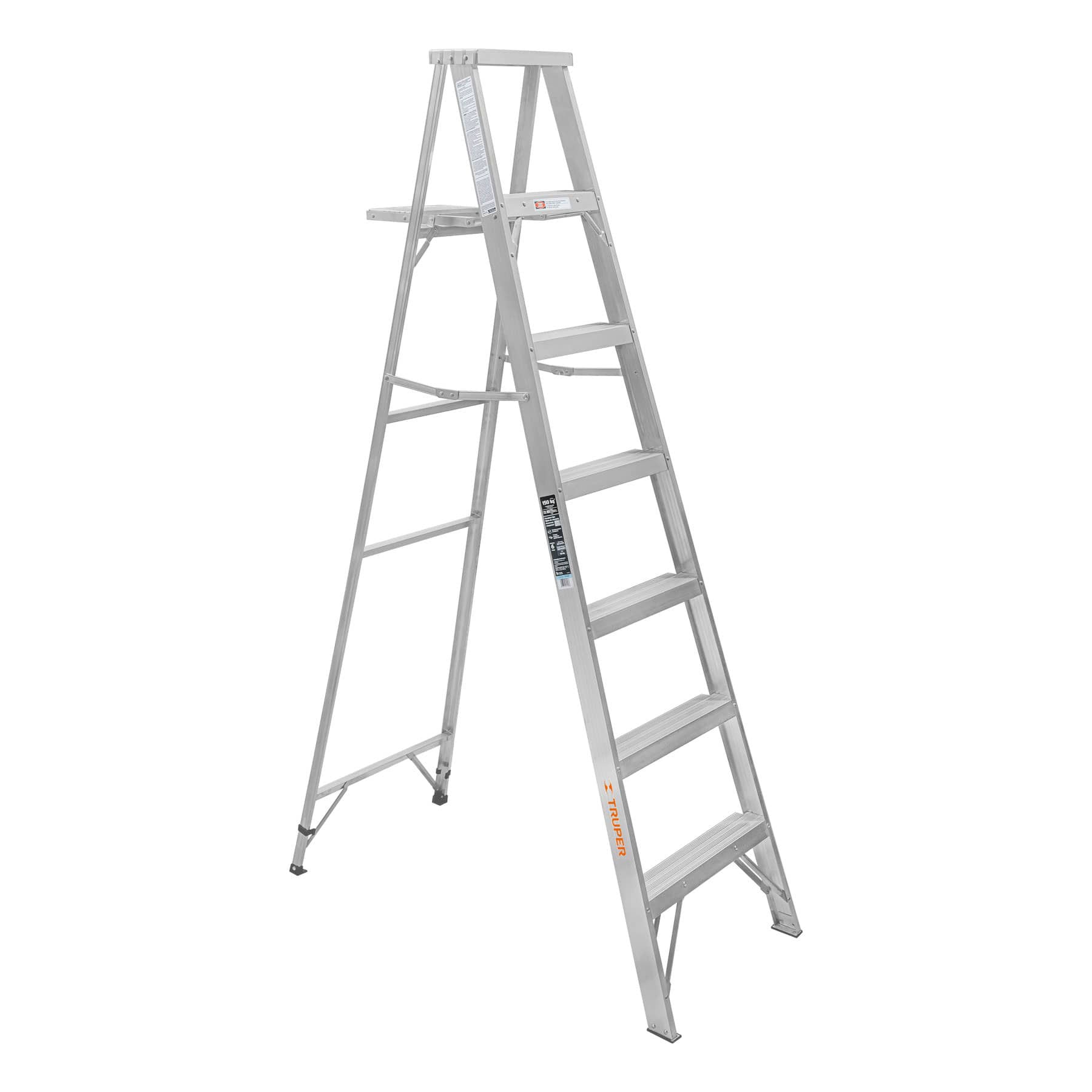 ESTA-36.jpg Escalera de tijera 100% aluminio tipo lll 6 peldaños, TRUPER ESTA 36