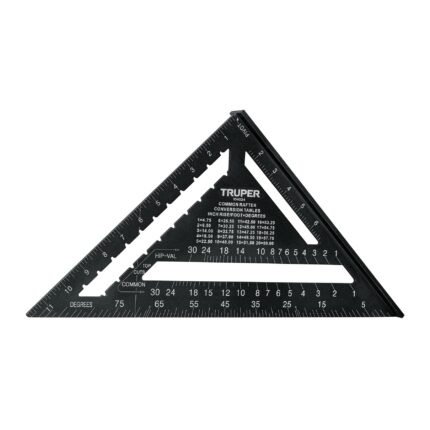 Escuadra 12', aluminio color negro, para muro de yeso,TRUPER