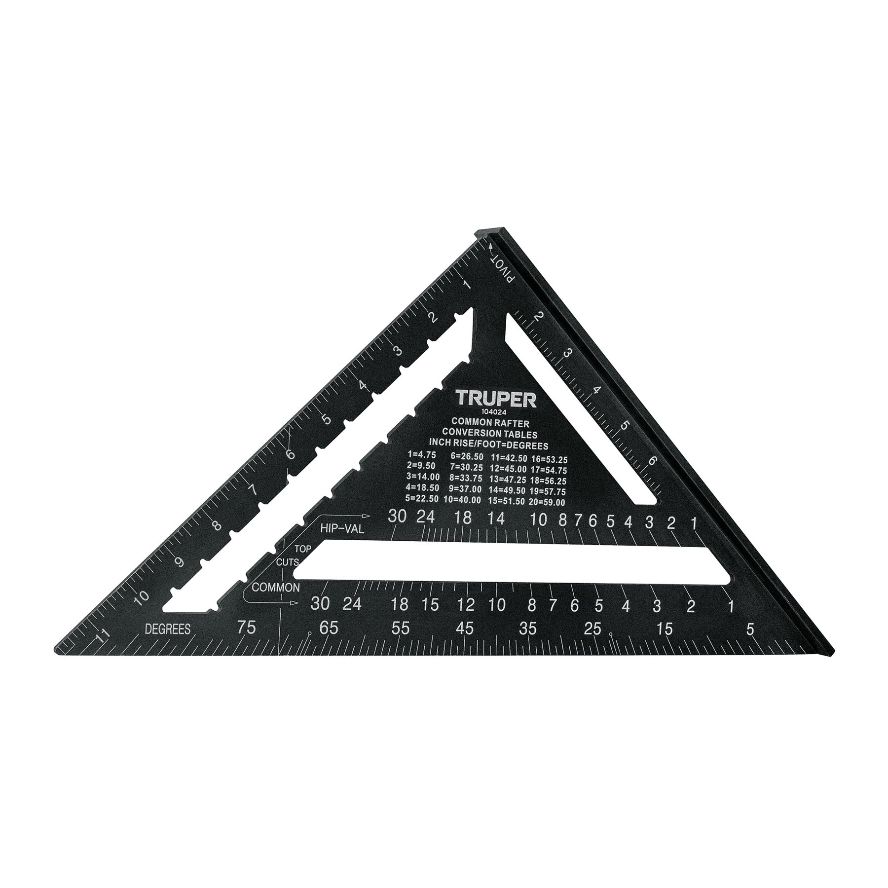 ET-12AN.jpg Escuadra 12', aluminio color negro, para muro de yeso,TRUPER ET 12AN