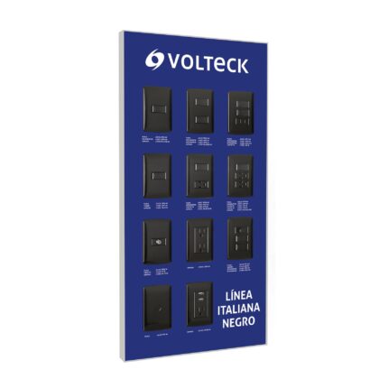 Exhibidor línea italiana negro, VOLTECK
