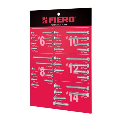 Exhibidor de pijas cabeza plana, FIERO