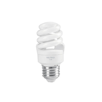 Lámpara espiral mini T2 7 W luz de día en blíster, VOLTECK
