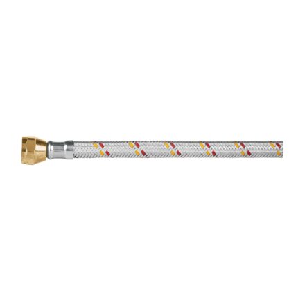Manguera para gas, aluminio, 3/8' flare, 100 cm, FOSET BASIC