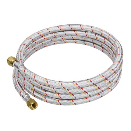 Manguera para gas, aluminio, 5/16' flare, 250cm, FOSET BASIC