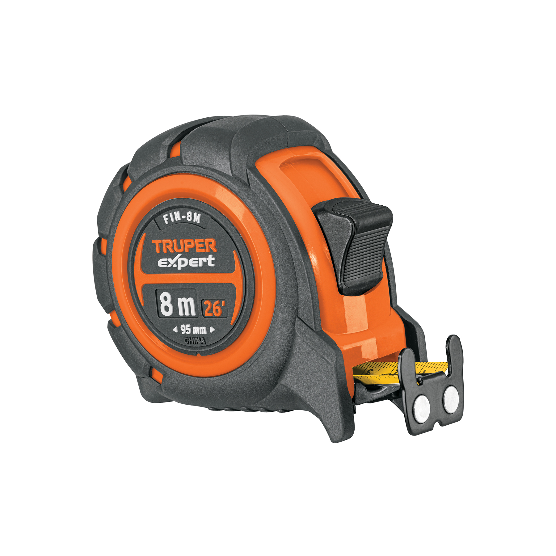 FIN-8M.jpg Flexómetro industrial contra impactos 8 m cinta 25 mm FIN 8M