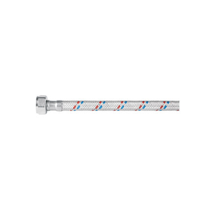Manguera p/WC, aluminio, 1/2'x7/8', 35cm, plást/metal, BASIC