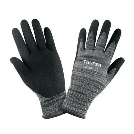 Guantes de nylon recubiertos de nitrilo arenoso, XCH, TRUPER