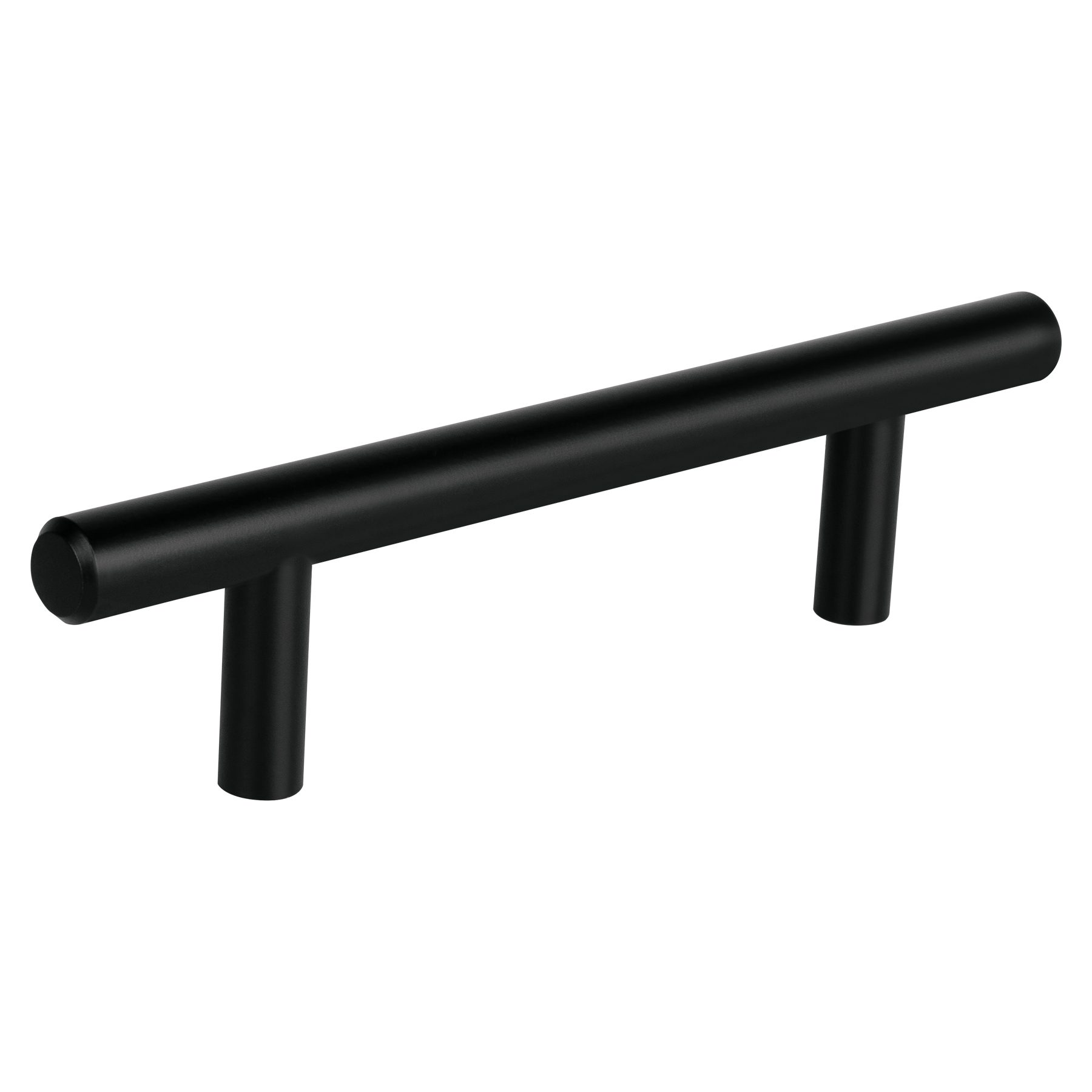 JAL-0361.jpg Jaladera de acero 96 mm, línea Cilindro, negro mate, HERMEX JAL 0361