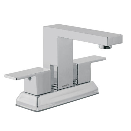 Mezcladora para lavabo 4', cromo, FOSET KUBO