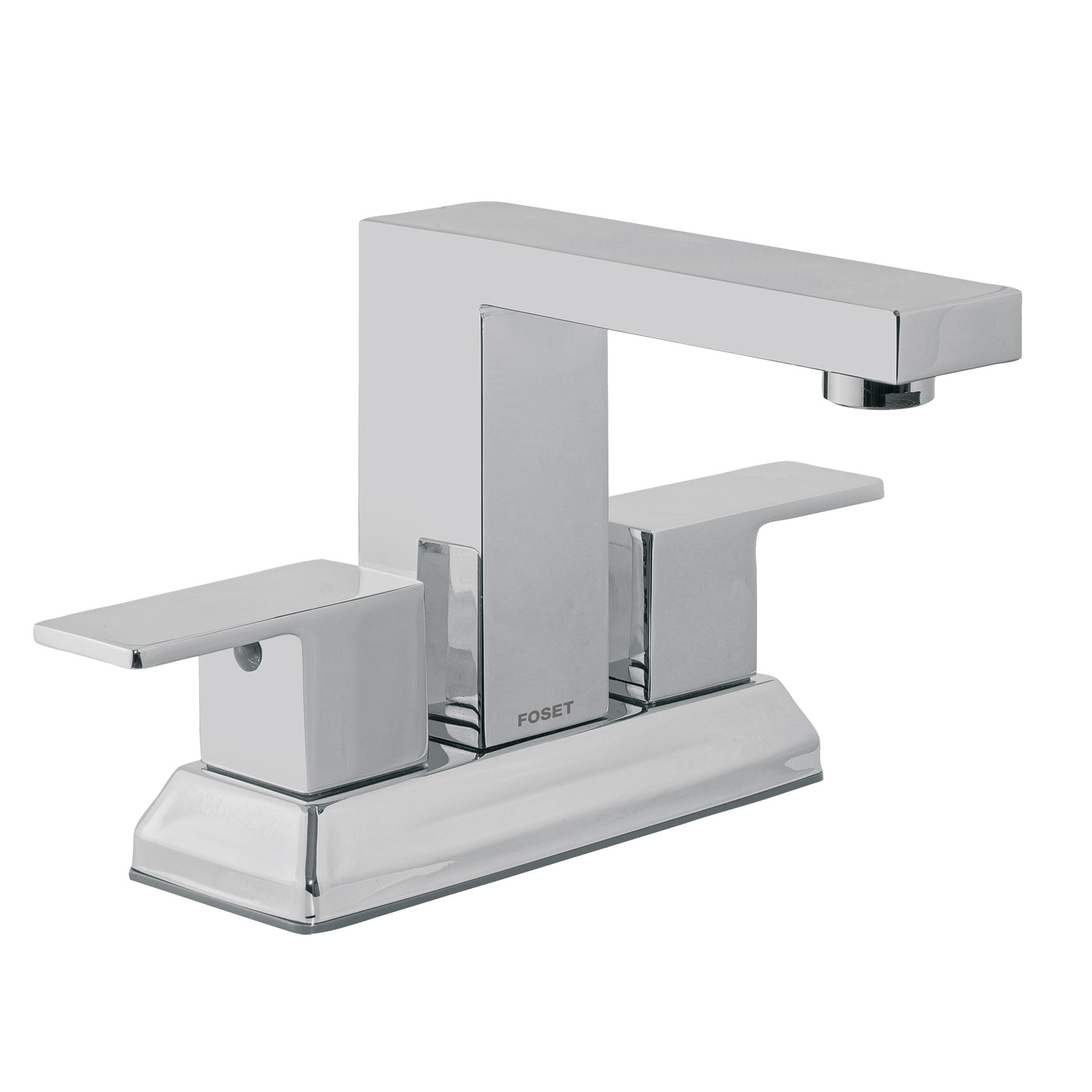 KUM-43.jpg Mezcladora para lavabo 4', cromo, FOSET KUBO KUM 43