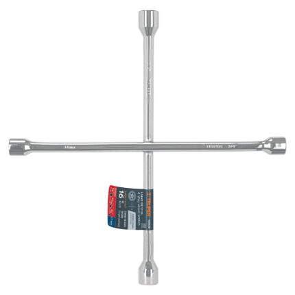 Llave de cruz 16' pulida y cromada, TRUPER