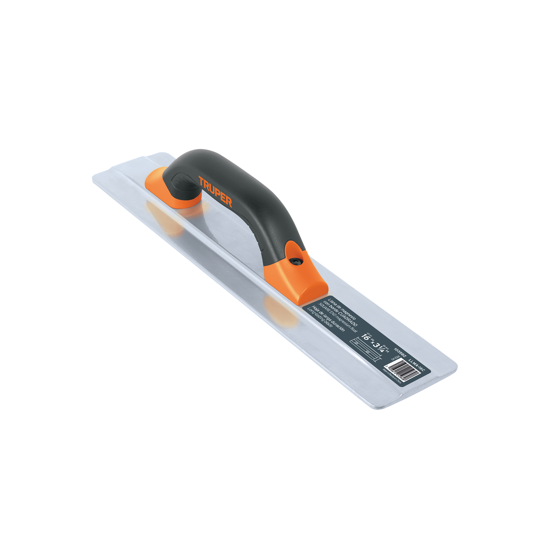 LLMA-16C.jpg Llana de magnesio 16' borde cuadrado, mango Comfort Grip LLMA 16C